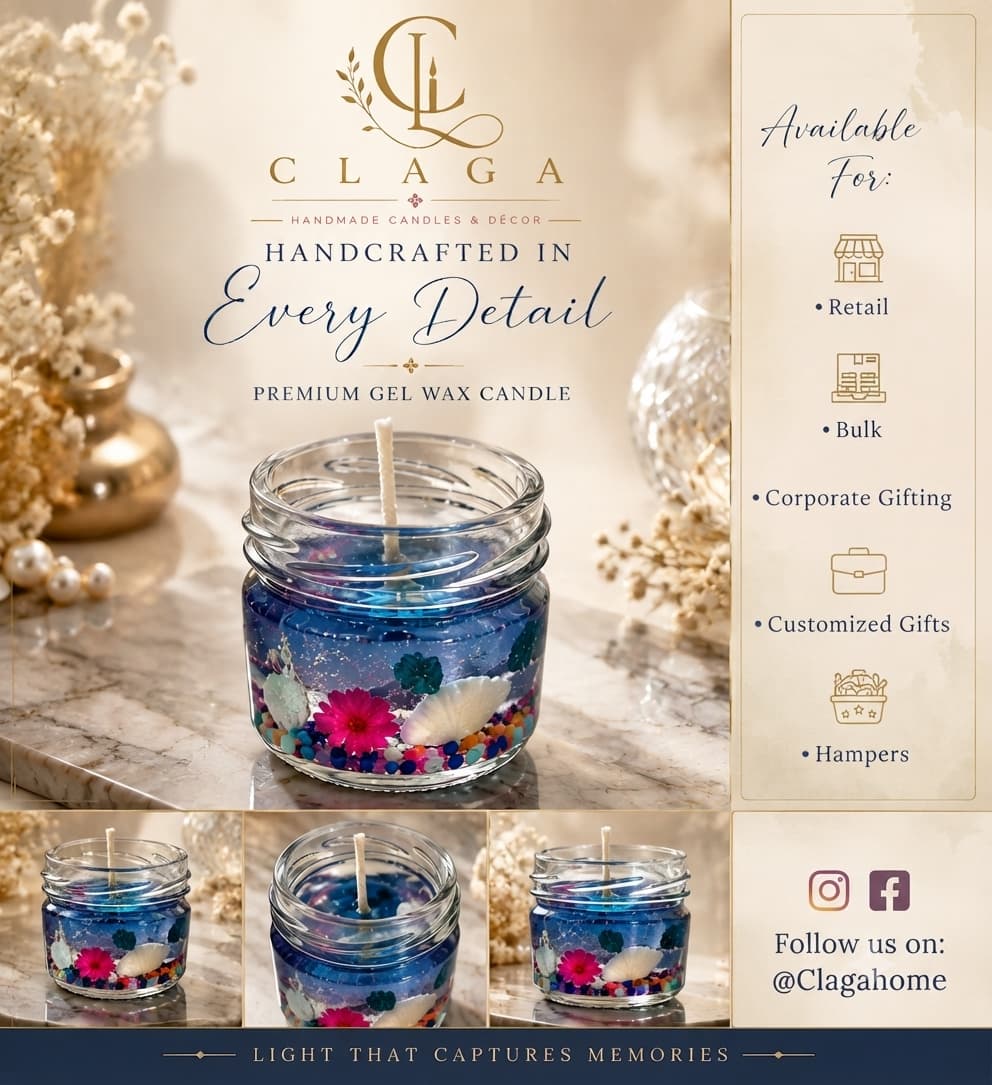 Ocean Garden Gel Candle