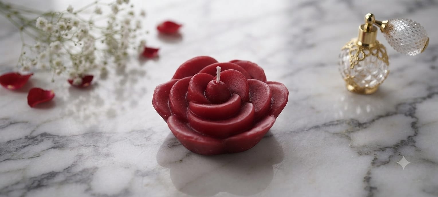 Floating Rose Candle