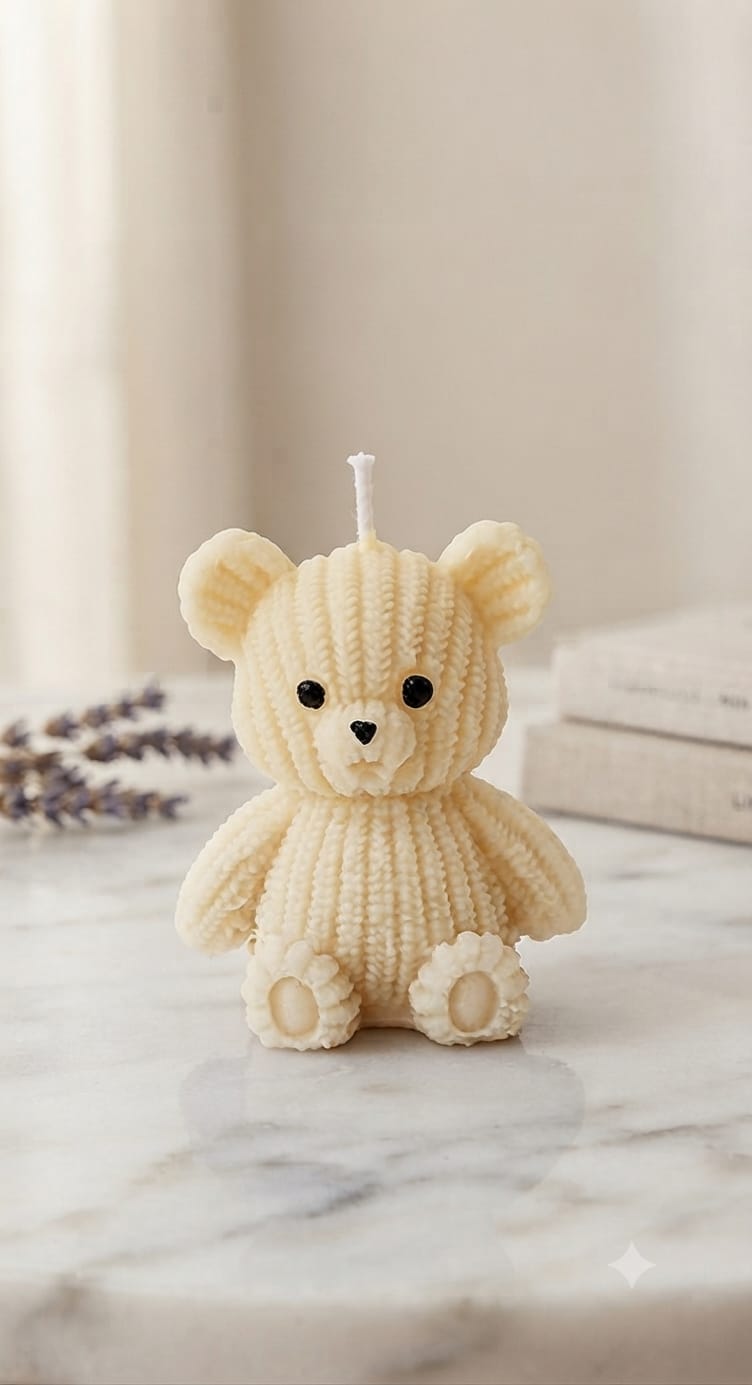 Teddy Bear Candle