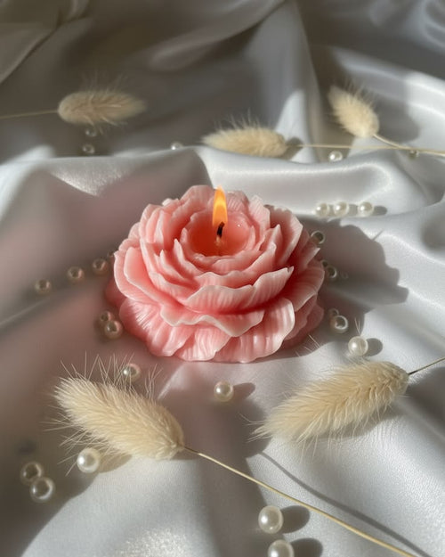 Blooming Rose Candle