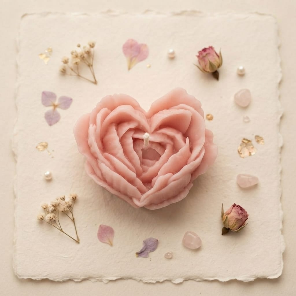 Bloom Heart Candle