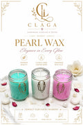 Clip Jar Pearl Wax Candle