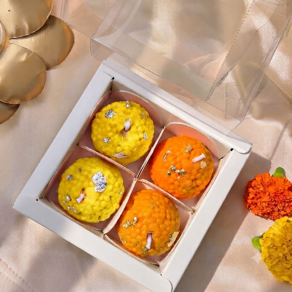 Handcrafted Laddu Candle
