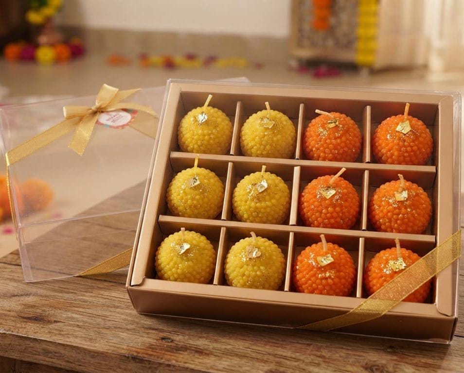Handcrafted Laddu Candle